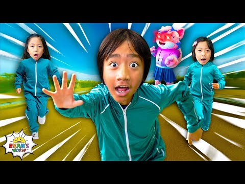 Red Light, Green Light with Ryan! Squid Game Fun for Kids!