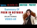 Analyzing Themes in Dylan Thomas' Poetry