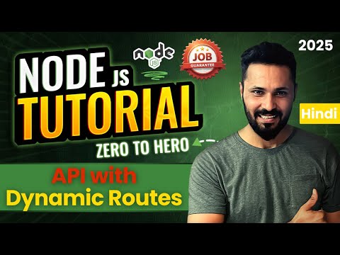 Node JS Tutorial in Hindi #41 API Example with Dynamic Routes