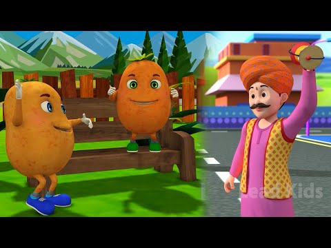 Main Tota Main Tota Kalu Madari & Aloo Kachaloo Beta | Kids Learning Rhymes | Hindi Balgeet