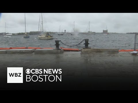 YouTube video thumbnail: The Latest as a Nor'Easter Batters Down on Massachusetts With Strong Winds and Rain