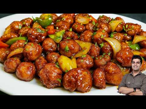 WIFE ने बोला क्या बहार से मंगवाया है ?? एकदम STREET STYLE SPICY Soya Chilli ki RECIPE 🤗🤫