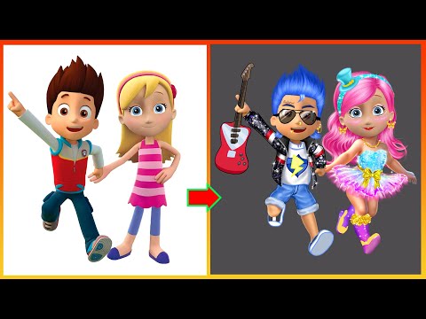 PAW PATROL: Ryder, Katie GLOW UP Into My Little Pony  Flash Sentry, Pinkie Pie #mlp #transformation