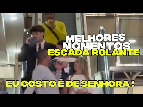 Melhores momentos na escada rolante parte 01.