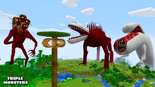 SURVIVING FROM INFECTED SKY, TREEHEAD, & BRIDGEWORM in Minecraft - Gameplay - Coffin Meme