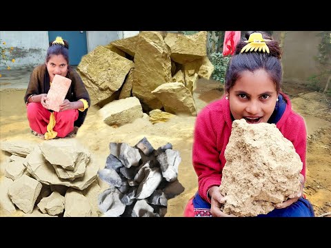 गांव का देहात ब्लॉक वीडियो // mitti ka block video // @Moni_ji_blog