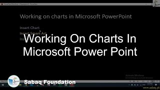 Working on Charts in Microsoft Power Point