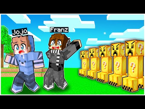 JOJO DAN AKU BERMAIN KE DUNIA LUCKY BLOCK DI MINECRAFT