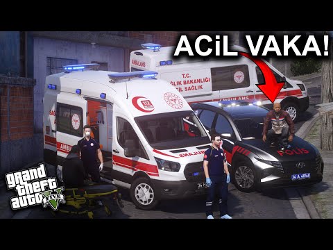 BIÇAKLI KAVGA İHBARI !!!  - 112 AMBULANS - GTA 5 ROLEPLAY