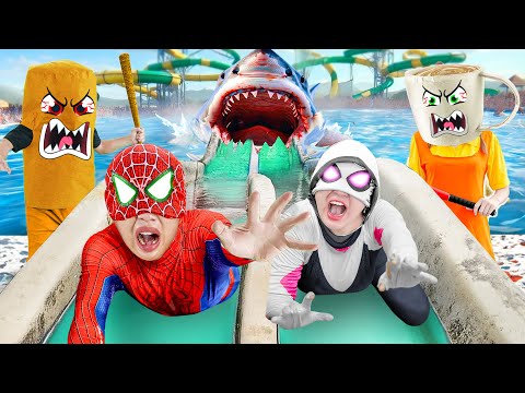 SpiderMan Trapped in Pool Fight By Brainrot Tung Tung Sahur!💥|Spider-Man: Into The Spider-Verse 2025