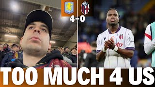 SIAMO FUORI DALL’EUROPA! ASTON VILLA - BOLOGNA FC 4-0 STADIO LIVE REACTION 