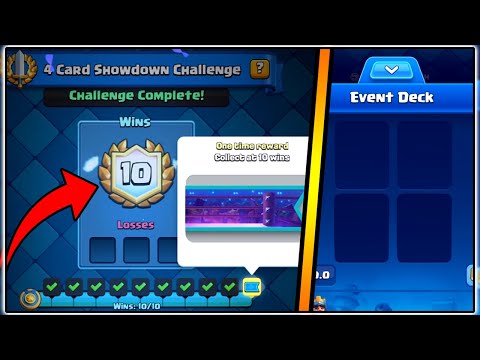 10-0 4 CARD SHOWDOWN CHALLENGE | CLASH ROYALE | BEST 4 CARD DECK!