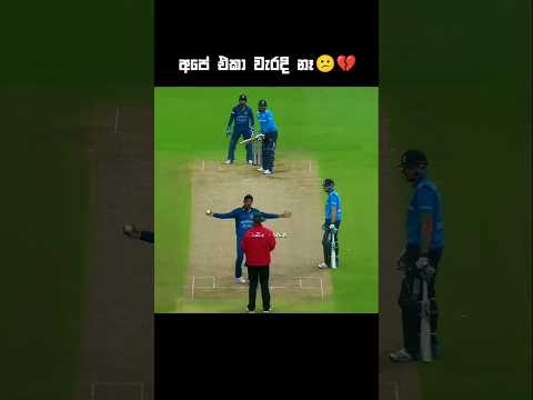 කිව්වට ඇහුවේ නෑනේ😪💔 #ytshorts #cricket #viralvideo
