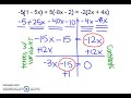Solving Equations with Variables on Both Sides