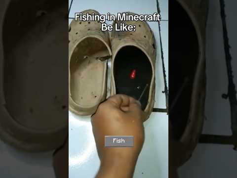 Minecraft In Real Life🎣 #minecraft #minecraftmemes #minecraftirl