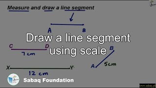 Draw a line segment using scale