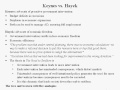 Keynesian vs. Hayekian Economic Theories