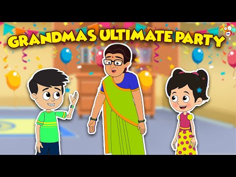 Grandma's Ultimate Party | Family Games Night | Animated Stories | Moral Stories | PunToon Kids