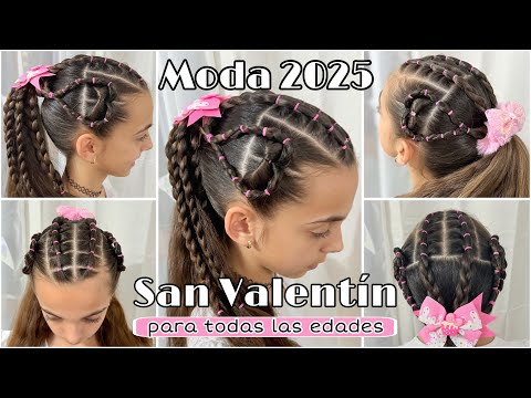 ¿Cómo Hacer Un Peinado con Preciosas Trenzas de Corazón en Minutos? 💞