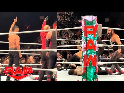 Solo Sikoa & Bloodline 2.0 Destroy Jey Uso & Sami Zayn WWE Raw 23/12/2024 Highlights