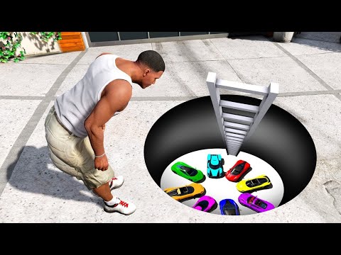 Tôi Đã MỞ CỬA HẦM ĐỂ XE BÍ MẬT Bên Dưới Nhà Franklin Trong GTA 5