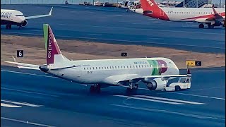 SUDDEN PORTUGALIA AIRLINES EMBRAER 195LR REJECTED TAKEOFF at MADEIRA AIRPORT (FNC || LPMA)