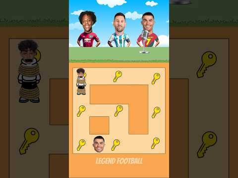 Maze Challenge with Messi vs Ronaldo vs Ishowspeed😍🎵