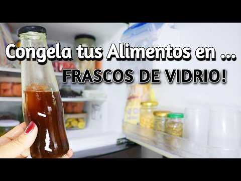 💜 Cómo CONGELAR alimentos en FRASCOS DE VIDRIO sin que se Rompan? | Freezer Smart | Amo mis FRASCOS!
