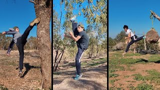 Taekwondo skills at Home 🥋 | Martial-Arts