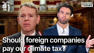 YouTube video thumbnail: Should Foreign Companies pay our Climate tax? Hipkins Floats Idea