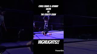 Chris Evans & Johnny Saovi vs The Crusty Crew Highlights #wwe #nxt #tna