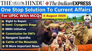 4 August 2025 | The Hindu Newspaper Analysis | 4th August Current Affairs Today | Editorial Analysis