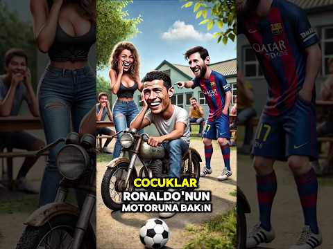 Ronaldo'nun Motoru ile Dalga Geçtiler.!! Ronaldo'ya Yardım Et 🙏🏻🚗 #futbol #ronaldo #messi#ronaldinho
