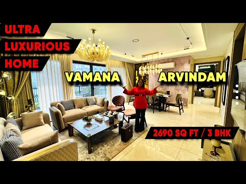 Inside Tour a Ultra Luxurious 2690 Sq Ft 3 BHK Home With Caretaker Room | Vamana Arvindam Zirakpur