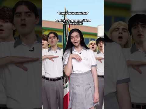 Nunca faltaba la niña que se desmayaba en honores a la bandera 💀 #comedia