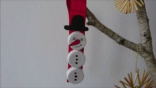 Digitale Adventswerkstatt: Schneemann-Anhänger basteln