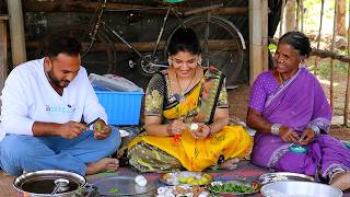 గంగవ్వతో సరదాగా కాసేపు😄 BTS Of Mutton Curry & Ragi Sankati😂 Village Style Cooking Vlog👌 DIML