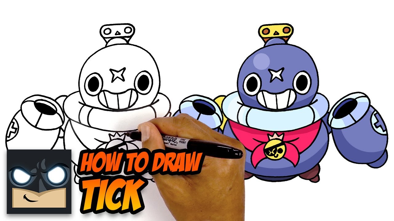 How to Draw Brawl Stars - Tick