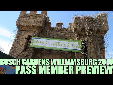 Busch Gardens Williamsburg 2019 Pass Member Preview |...