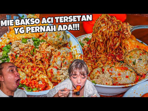 BIADAB! MIE BAKSO ACI SETAN TERNERAKA YG PERNAH GW MAKAN!!! BIBIR SAMPE LECET2