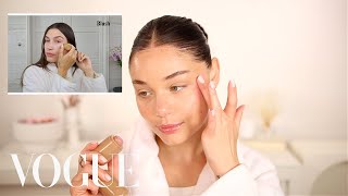 Following Hailey Bieber’s Vogue Everyday Morning Routine