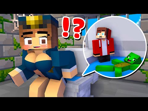 MAIZEN : TINY JJ and Mikey JAILBREAK Challenge - Minecraft Animation JJ & Mikey