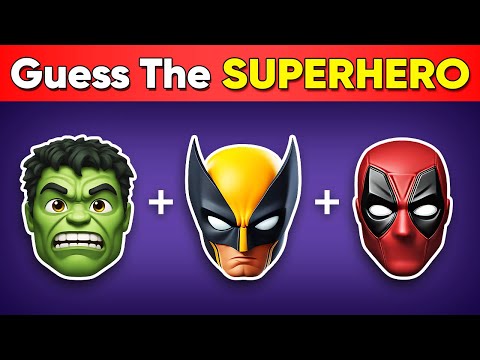 🕷️Guess The Superhero by Emoji 🦸 | Superhero EMOJI QUIZ