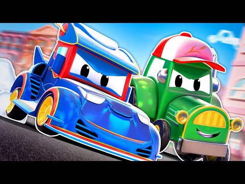 Super RACING CAR catches the crystal thief