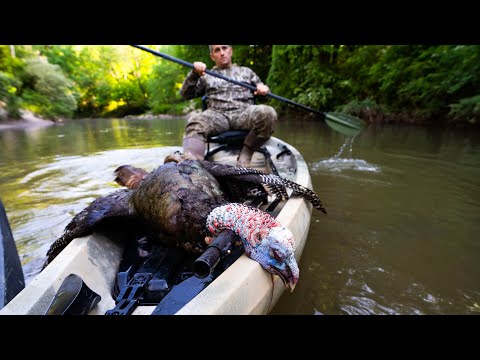 Hunting RIVER BOTTOM Turkeys from KAYAKS
