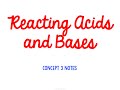 Exploring Acids and Bases: Concept 3 Insights