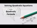 Exploring the Quadratic Formula and Discriminant