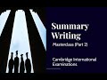 Summary Writing Techniques and Strategies
