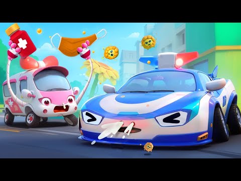 🤧🚑Sneezing Outburst! | Ambulance Rescue Team | Nursery Rhymes & Kids Songs | BabyBus - Cars World