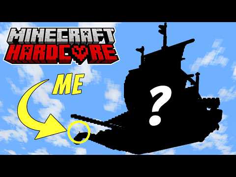 I Built the LARGEST MEGA FLYING SHIP EVER in Hardcore Minecraft 1.21 Survival